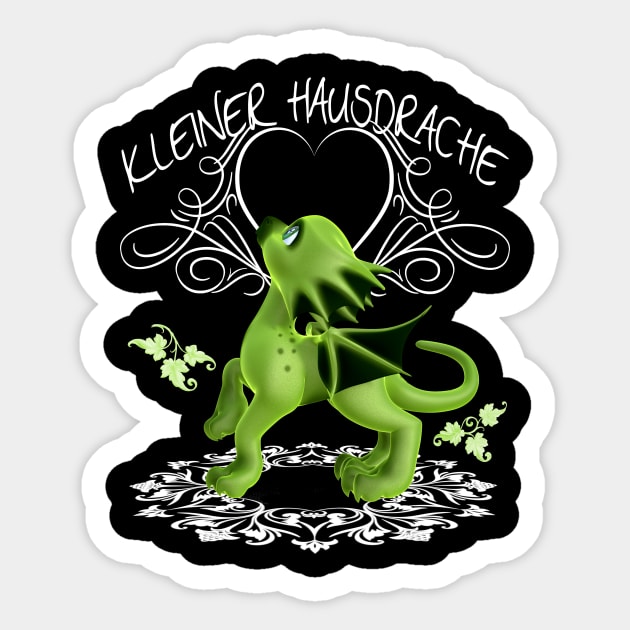 Kleiner Hausdrache 7 Sticker by AndreaTiettje